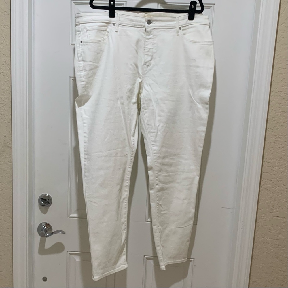 LEVIS STRAUSS Womens 311 Shaping Skinny Jeans 24W WHITE Denim Stretch AUTHENTIC - Picture 4 of 12